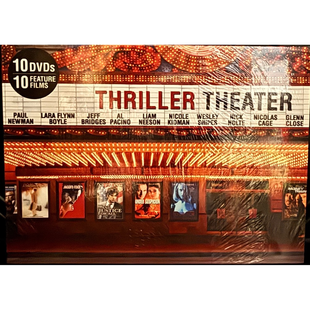 Thriller‎ Theater 10 DVD Collection Feature Films Movies Paul Newman Al Pacino